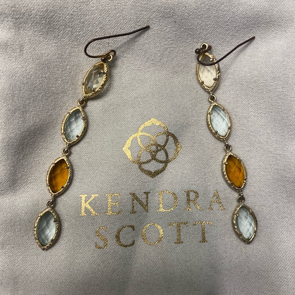 Kendra Scott Gold Dangle Earrings
